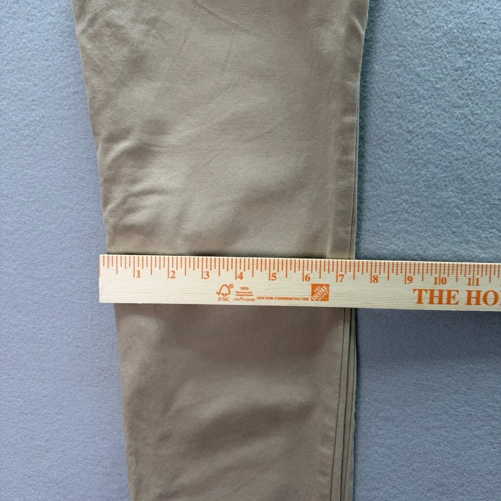 Old Navy Boys Straight Fit Chino Uniform Pants Beige Cotton Stretch Pockets